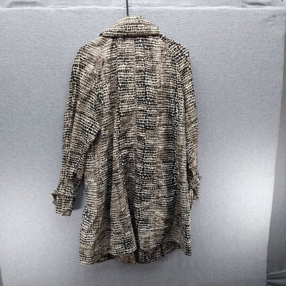 Calvin Klein Womens Animal Print Lightweight Jacket Coat 1X with carrying case - Picture 4 of 7